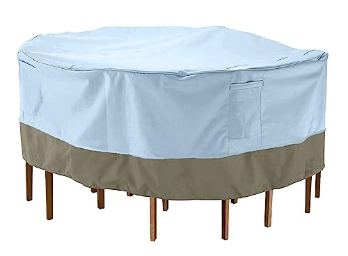 Monsoon] Medium 96 in.Round P...h Chairs Cover 96L x 96W x 29H