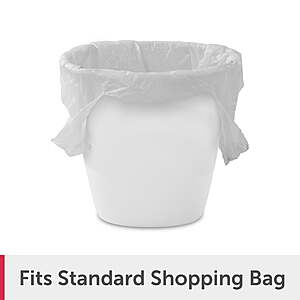 98 cents WALMART PICK UP Sterilite Bathroom Trash Can,2.5 Gallon Small Plastic Garbage Bucket Bin with No Lid,White