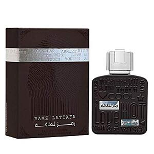 3.4-Oz Lattafa Perfumes Men's Ramz Lattafa Silver Eau De Parfum Spray $13.85