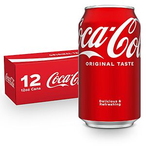 Select Accounts:12-Pk 12-Oz Coca-Cola Soda Cans $5 w/ S&S