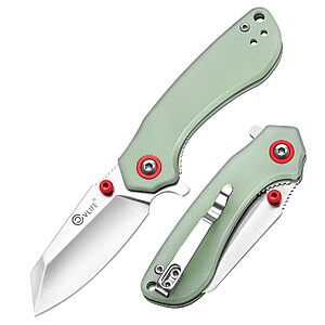 CVLIFE Pocket Folding Knife 2.12” 14C28N Stainless Steel Blade,Jade Green - $17.98 AC