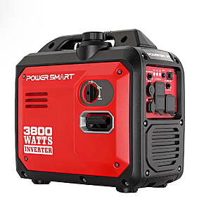PowerSmart 3800-Watt Portable Inverter Generator,Super Quiet 59dB Gas Powered Engine (143cc) $362.99