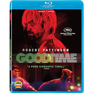 12.49* | Good Time (Blu-ray + Digital HD) at Amazon