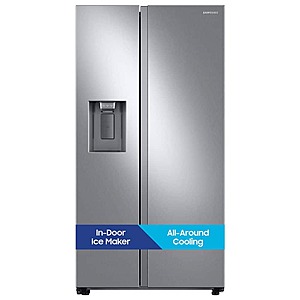 36 in.27.4 cu.ft.Standard Depth Side by Side Refrigerator in Fingerprint-Resistant Stainless Steel $998