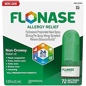 SnS,AC] $5.63* | Flonase Allergy Relief Non Drowsy Nasal Spray (72 Sprays) at Amazon