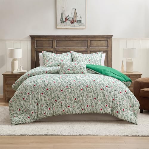 Hallmark - Twin Comforter,3-P...(Green Branches,Twin/Twin XL
