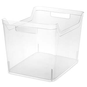 Sterilite Wide Shelf Bin,6 Count $15.38
