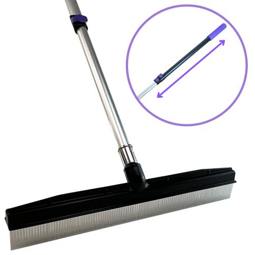 Room Groom PET Carpet Rake and...urf,Purple Grip,Black/Purple