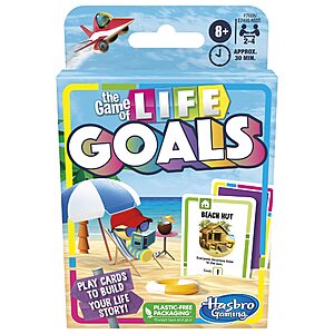 The Game of Life Goals Card & Quick-Playing Family Game $3.65