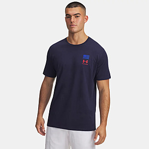 Under Armour Men's UA Freedom Flag Variation T-Shirt (Mod Gray,Navy) $9.20 & More + Free S/H