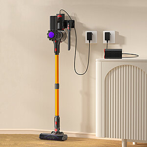 Cordless Vacuum Cleaner Rechargeable Stick Vacuum Wall-mounted Charging,Self-standing $75.99