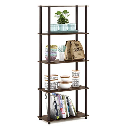 Furinno TURN-N-TUBE Storage Sh...m,Garage,Home Office,Walnut