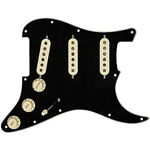 284.51* | Fender Custom 69 Prewired Stratocaster Pickguard - 3-Ply Black at Amazon
