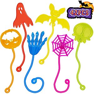 42-Piece Genuvi Halloween Sticky Hands Kids Party Favor Set $4.94 + Free Shipping w/ Prime or on $35