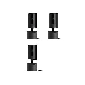 Ring Pan-Tilt Indoor Cam (newest model),See all around your home or business with 360° pan coverage,HD video,plus Two-Way Talk,3-pack,Black $100.01