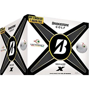 48-Ct Bridgestone Prior Generation Tour B X Mindset Quadfecta Golf Balls $117.05 + Free S&H