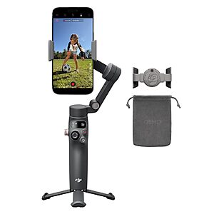 DJI Osmo Mobile 8 Standard Combo Gimbal Stabilizer for Phone,AI Native Tracking,360° Pan Rotation,Robust 3-Axis Stabilization $92
