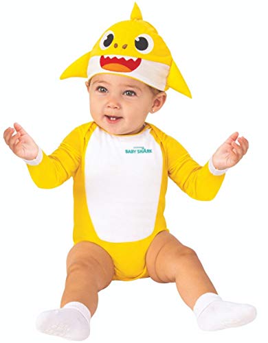 Rubie's Baby Shark Costume,Yellow,6-12 Months