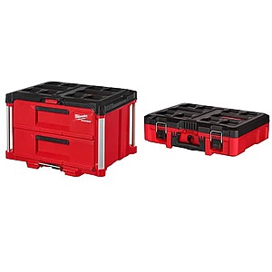 Milwaukee PACKOUT 22" 2-Drawer & Tool Case $183 + Free S/H