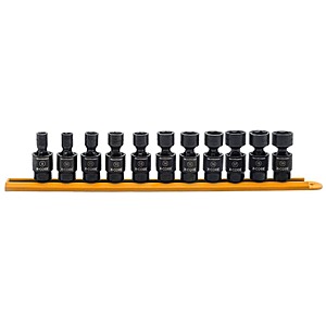 Gearwrench X-Core 3/8 in.Drive 6-Point Standard Pinless Metric Universal Impact Socket Set (11-Piece) $139