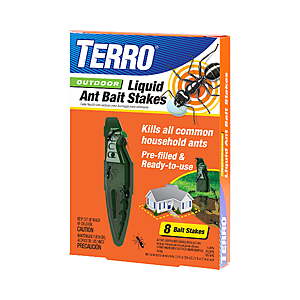 TERRO Outdoor Liquid Ant Bait Stakes,8-Pack $8