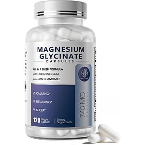 120-Count iMATCHME Magnesium Glycinate 850mg Capsules w/ L-Theanine,Chamomile & GABA $6.17 w/ S&S + Free Shipping w/ Prime or on $35