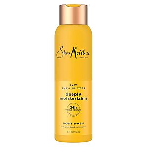 18-Oz SheaMoisture Body Wash (Raw Shea Butter or African Black Soap) $4.90 w/ S&S + Free Shipping w/ Prime or on $35