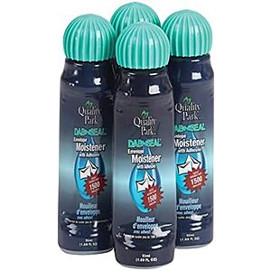 9.29 | 4-Pack Quality Park Dab-N-Seal Envelope Moistener with Adhesive,50ML Bottle at Amazon