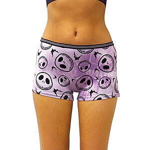 Disney's Nightmare before Christmas Woman's and Juniors Boyshort Underwear,2-Pack $4.38