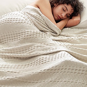 PHF Cooling Waffle Bamboo & Cotton Blanket (various) from $18