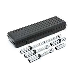 GEARWRENCH 3/8 in.Drive 6-Point Magnetic Swivel Spark Plug Socket Set (5-Piece) $45