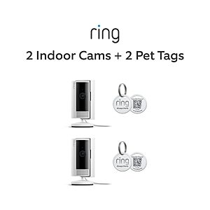 2 Ring Indoor Cam (2nd Gen),with 2 Ring Pet Tag $59.99