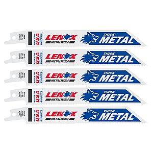 LENOX METALWOLF Bi-metal 6-in 14 TPI Metal cutting Reciprocating Saw Blade 5 -Pack one_size | 20564614R $9.48