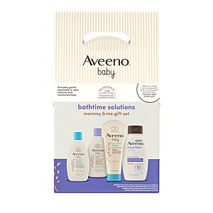 4-Piece Aveeno Baby Bathtime Solutions Mommy & Me Gift Set w/ Baby Wash,Shampoo,Calming Bath,Body Wash $9.33 w/ S&S + Free Shipping w/ Prime or on $35