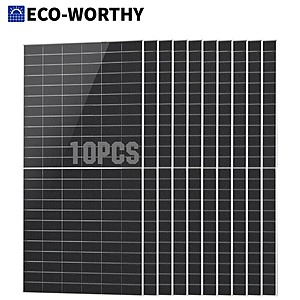 10-Piece ECO-WORTHY 590W N-Type Bifacial Solar Panel $2200 + Free Shipping