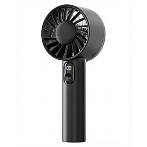FrSara Rechargeable 3000mAh Portable Handheld 6-Speed Mini Fan (Black) $5