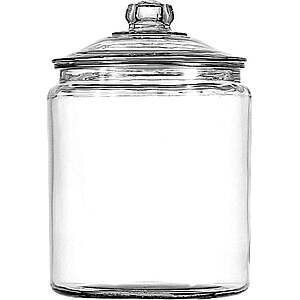 Anchor Hocking Heritage Hill Glass Jar with Lid, 2 Gallon at Walmart $14