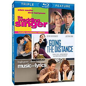 The Wedding Singer / Going the Distance / Music and Lyrics Blu Ray $8.73 Walmart.com