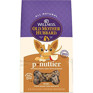 20-Ounce Old Mother Hubbard P-Nuttier Peanut Butter Flavor Mini Dog Biscuits $2.92 w/ S&S + Free Shipping w/ Prime or on $35