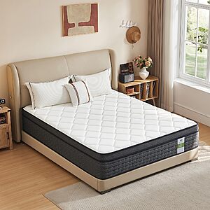 Yantan Twin Mattress10 Inch:Medium Firm Hybrid Twin Size Mattress $116.99
