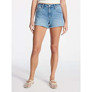 Women's No Boundaries Mid-Rise Classic Denim Shorts (Medium Wash) $4.75 + Free S&H on $35