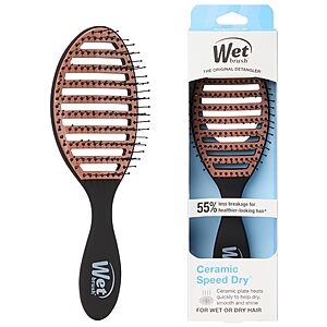 Wet Brush Ceramic Speed Dry Detangler,Black,Vented Blow-Dry Hair Brush $8.66