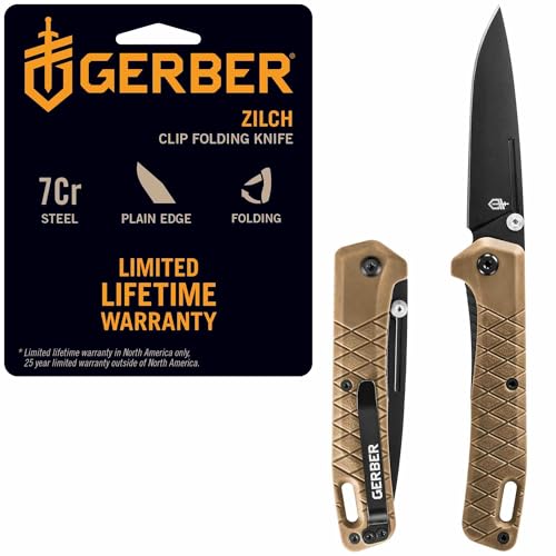 Gerber Gear Zilch Pocket Knife...r and Equipment - Coyote Brown