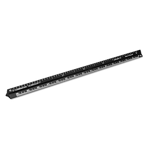 Alumicolor Aluminum Combinatio...ket Drafting Scale,6IN,Black