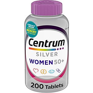 200-Count Centrum Silver Women's 50+ Multivitamin w/ Vitamin D3 & B Vitamins $10.43 w/ S&S + Free Shipping w/ Prime or on $35