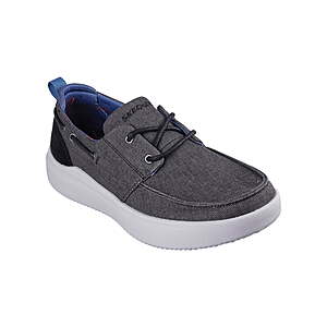 Skechers Men's Relaxed Fit Higgins Edson Canvas Boat Shoes (Black or Grey,limited sizes) $23.05
