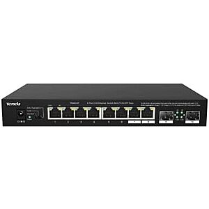 49.99 | Tenda 8-Port Unmanaged Ethernet Switch w/ 8x 2.5G GE/2x 2.5G SFP w/ NAS Support at Amazon