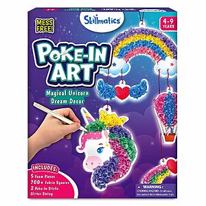 Skillmatics Poke-in Art Magical Unicorn Dream Decor Wood Craft Kit $18.97 + Free Shipping w/ Prime or on $35