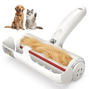 ORDORA Pet Hair Remover Roller,Reusable Lint Roller for Dog and Cat Hair $12.02