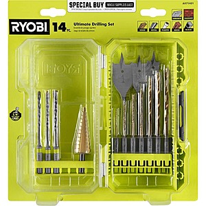 RYOBI Ultimate Drilling Set (14-Pieces) $8.2